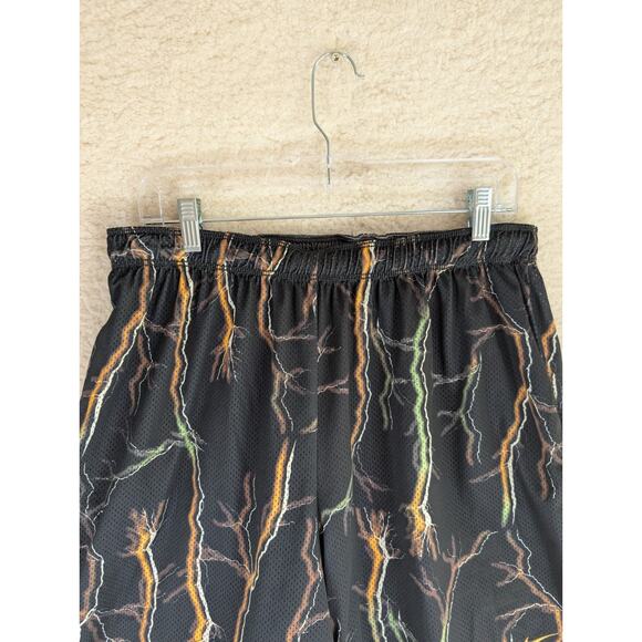 Nike Team Shorts Mens Medium Reversible Lightnight Black Gray Mesh Lined NO TAG - Picture 11 of 15